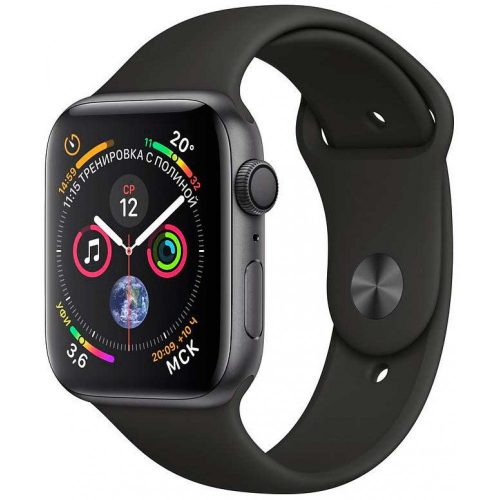 Apple Watch Series 4 GPS (MU6D2) 44mm Space Gray Aluminum Case with Black Sport Band