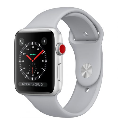 Apple Watch Series 3 GPS + LTE MQJN2 38mm Silver Aluminum Case with Fog Sport Band