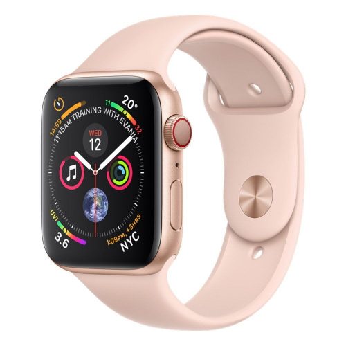 Apple Watch Series 4 GPS + LTE (MTV02/ MTVW2) 44mm Gold Aluminum Case with Pink Sand Sport Band
