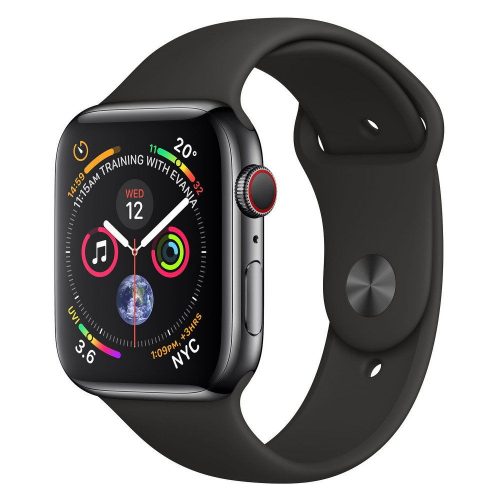 Apple Watch Series 4 GPS + LTE (MTV52) 44mm Space Black Stainless Steel Case with Black Sport Band