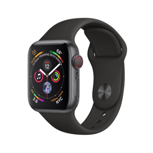 Apple Watch Series 4 GPS + LTE (MTVD2) 40mm Space Gray Aluminum Case with Black Sport Band