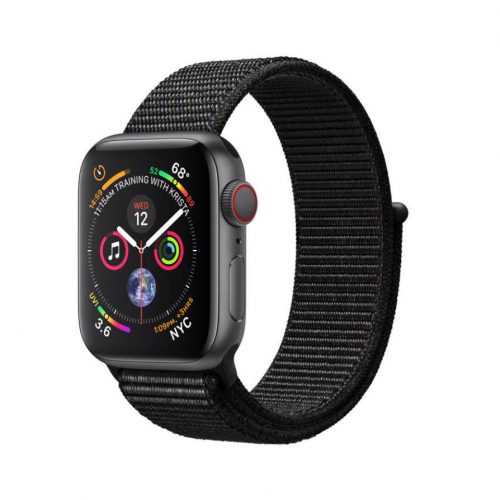 Apple Watch Series 4 GPS + LTE (MTVF2) 40mm Space Gray Aluminum Case with Black Sport Band Loop