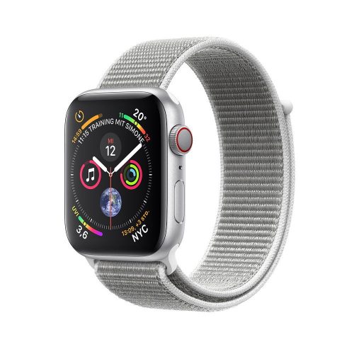 Apple Watch Nike+ Series 4 GPS + LTE (MTXC2/MTXK2) 44mm Silver Aluminum Case with Pure Platinum/Black Nike Sport Band Apple Watch Series 4 GPS + LTE (MTVT2/ MTVV2) 44mm Silver Aluminium Case with Seashell Sport Loop