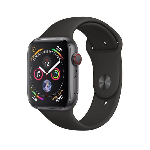 Apple Watch Series 4 GPS + LTE (MTVU2/MTUW2) 44mm Space Gray Aluminum Case with Black Sport Band