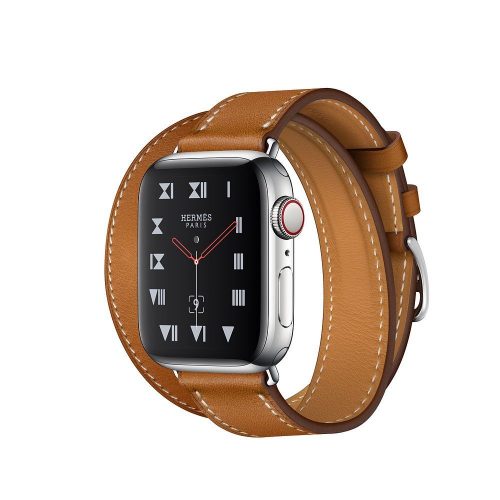 Apple Watch Hermès GPS + LTE (MU6P2) 40mm Stainless Steel Case with Fauve Barenia Leather Double Tour