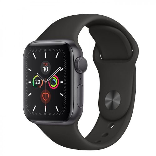 Apple Watch Series 5 40mm Space Gray Aluminum Case with Black Sport Band MWV82 Apple Watch Series 5 40mm Space Gray Aluminum Case with Black Sport Band MWV82