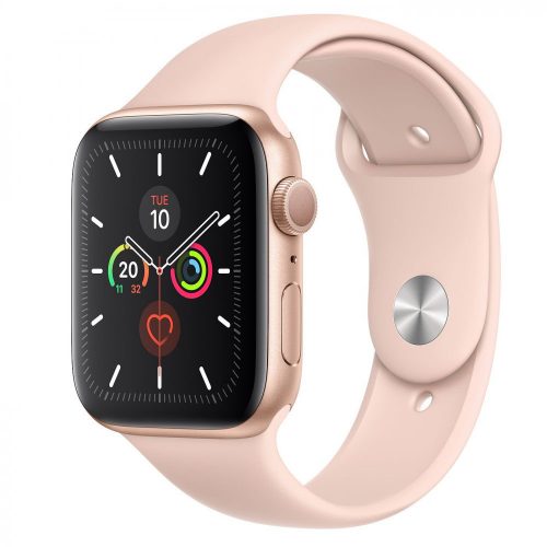 Apple Watch Series 5 44mm Gold Aluminum Case with Pink Sand Sport Band MWVE2 Apple Watch Series 5 44mm Gold Aluminum Case with Pink Sand Sport Band MWVE2