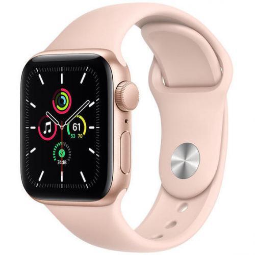 Apple Watch Series SE GPS (MYDR2) 44mm Gold Aluminium Case with Pink Sport Band