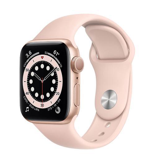 Apple Watch Series 6 GPS (MG123) 40mm Gold Aluminium Case with Pink Sport Band