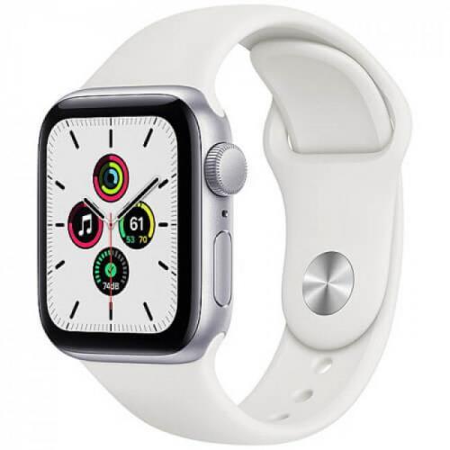 Apple Watch Series SE GPS (MYDM2) 40mm Silver Aluminium Case with White Sport Band Apple Watch Series SE GPS (MYDM2) 40mm Silver Aluminium Case with White Sport Band