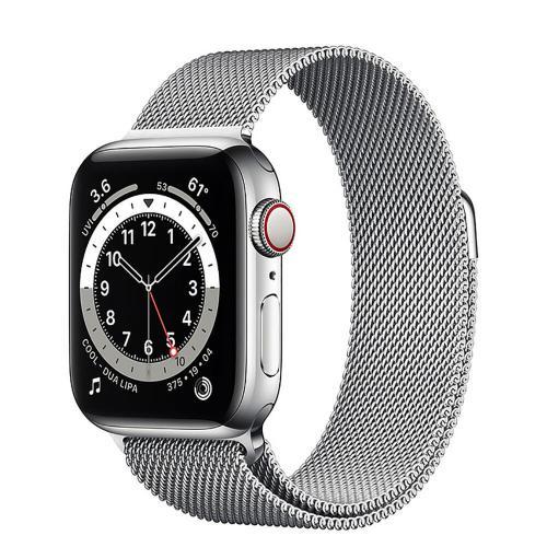 Apple Watch Series 6 GPS+ LTE (M02V3) 40mm Silver Stainless Steel Case with Silver Milanese Loop