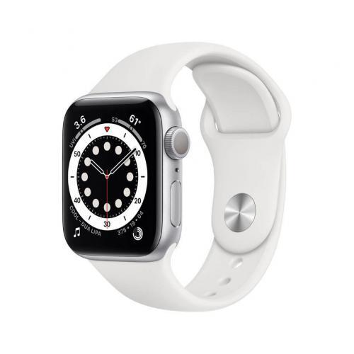 Apple Watch Series 6 GPS (MG283) 40mm Silver Aluminium Case with White Sport Band