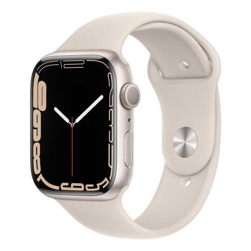Apple Watch Series 7 GPS (MKN63) 45mm Starlight Aluminum Case With Starlight Sport Band